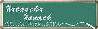 Natascha Hanack Visitenkarte